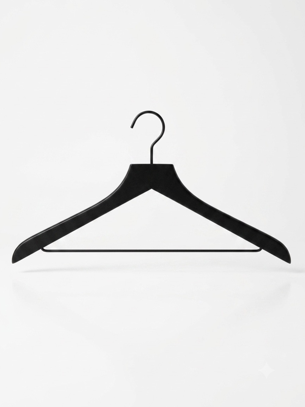 Set of 10 Made by Design Black Wood & Metal Suit Hangers Target Minimalist